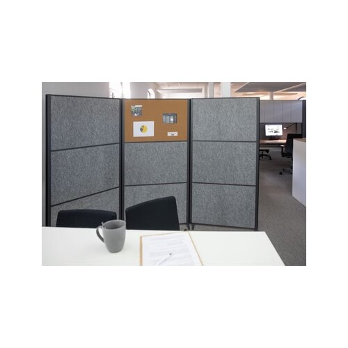 MAUL Stellwand MAULconnecto 1 x Pinntafel, 2 x Akustikwand