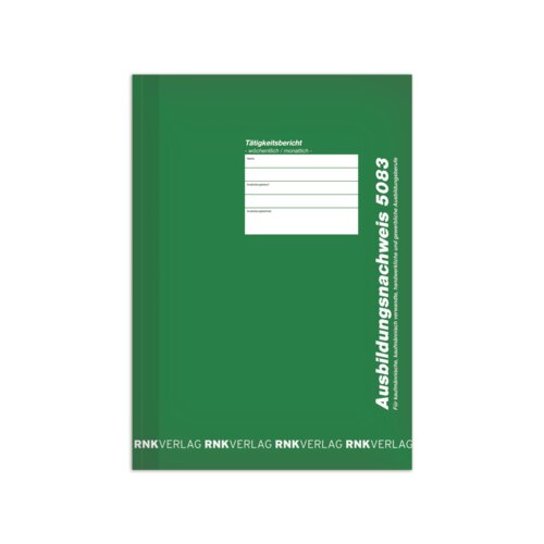 RNK Verlag Berichtsheft Ausbildungsnachweis wöchentlich/monatlich