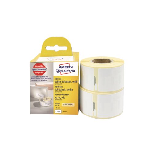 Avery Zweckform Adressetikett 28 x 89 mm (B x H) 2 x 130 Etik./Pack.