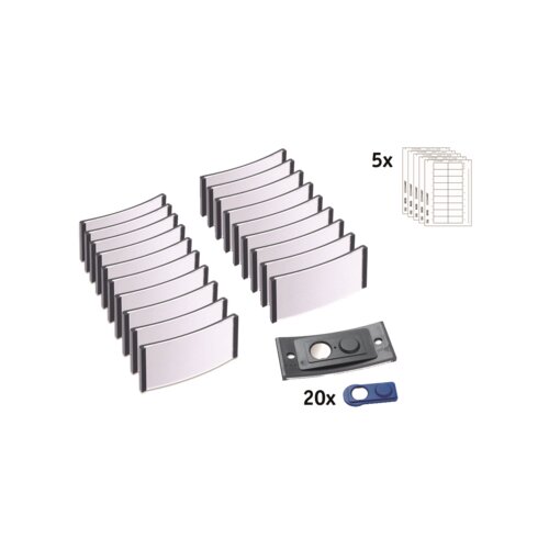badgepoint® Namensschild polar® classic 70 x 30 mm (B x H) 20 St./Pack.