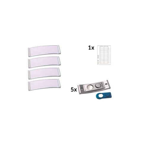 badgepoint® Namensschild polar® classic 68 x 22 mm (B x H) 5 St./Pack.
