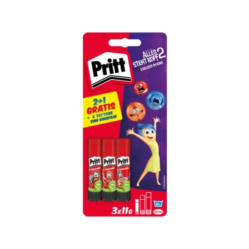 Pritt Klebestift Original Alles steht Kopf 2 3 x 11 g/Pack.