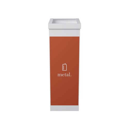Paperflow Abfallsammelsystem Metall orange