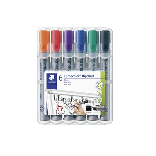STAEDTLER® Flipchartmarker Lumocolor® 356 2-5 mm 6 St./Pack.