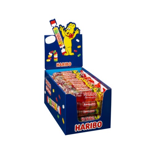 HARIBO Fruchtgummi Roulette Rolle 50 x 25 g/Pack.