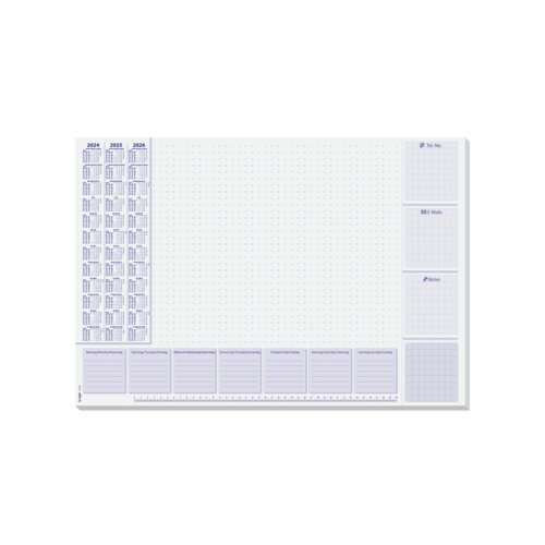 SIGEL Schreibunterlage Lilac mit Kalender 3 Jahre