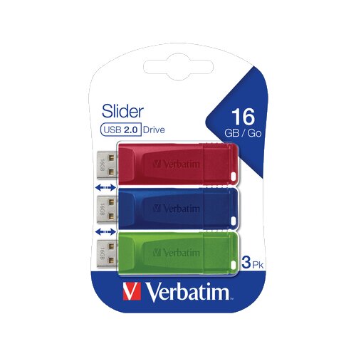 Verbatim USB-Stick Slider USB 2.0 16 Gbyte