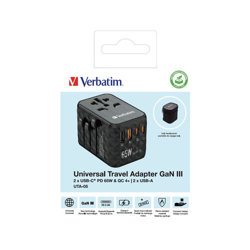 Verbatim Reisenetzteil GaN III UTA-05 65 W