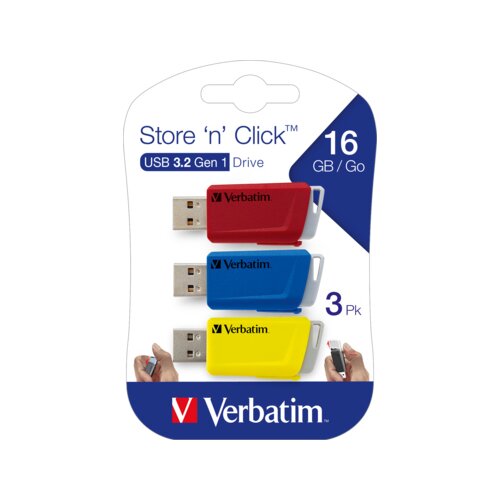 Verbatim USB-Stick Store `n` Click USB 3.2 Gen 1 16 Gbyte