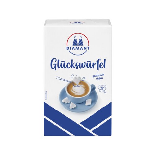 DIAMANT Würfelzucker Glückswürfel