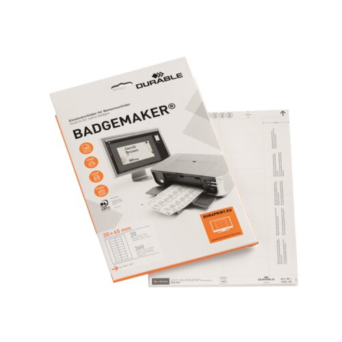 DURABLE Einsteckschild BADGEMAKER® 65 x 30 mm (B x H)