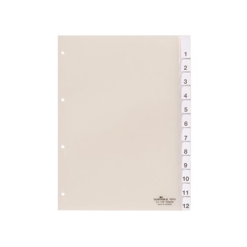 DURABLE Ordnerregister 12 Registerblätter