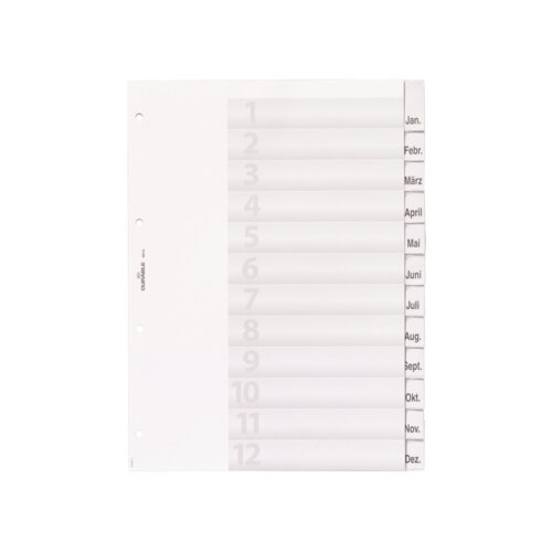 DURABLE Ordnerregister 12 Registerblätter