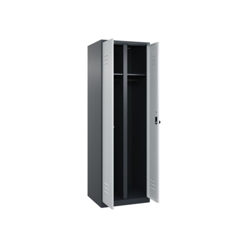 C+P Kleiderspind Classic PLUS mit Sockel lichtgrau