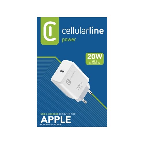 cellularline Ladegerät Kommunikationstechnik USB-C CHARGER 20W