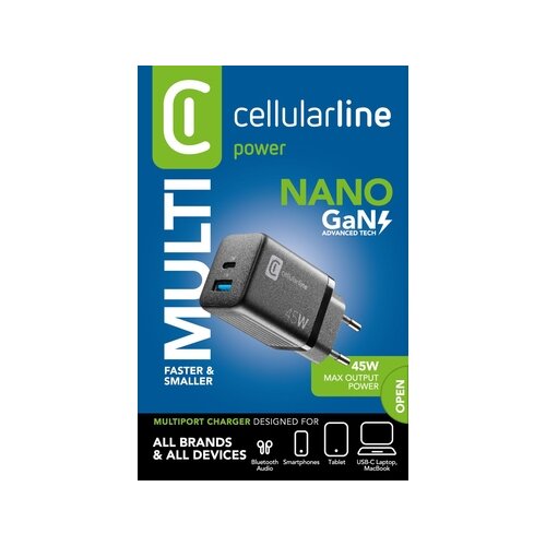cellularline Ladegerät Kommunikationstechnik Multipower Micro 45 W