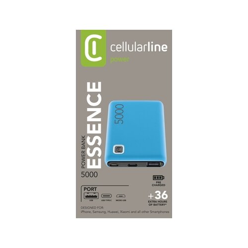 cellularline Powerbank ESSENCE blau