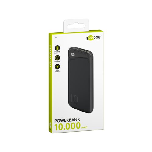 Goobay® Powerbank Slimline 10.000 mAh