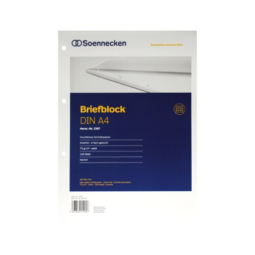 Soennecken Briefblock 100 Bl.