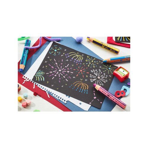 STABILO® Buntstift woody 3 in 1 duo inkl. Spitzer 5 St./Pack.