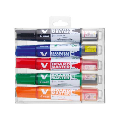 PILOT Whiteboardmarker V-Board Master BeGreen 5 St./Pack.