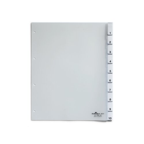 DURABLE Ordnerregister 10 Registerblätter