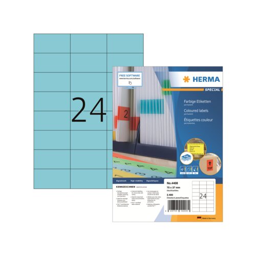 HERMA Universaletikett farbig 70 x 37 mm (B x H)