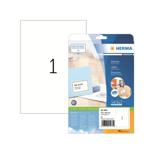 HERMA Universaletikett PREMIUM 210 x 297 mm (B x H)