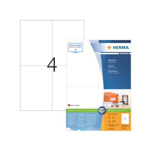 HERMA Universaletikett PREMIUM 105 x 148 mm (B x H)