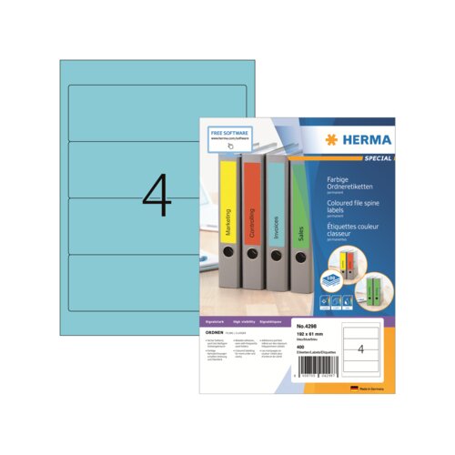 HERMA Ordnerrückenetikett