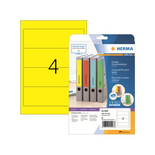 HERMA Ordnerrückenetikett