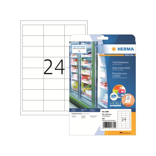 HERMA Tiefkühletikett SPECIAL 66 x 33,8 mm (B x H)