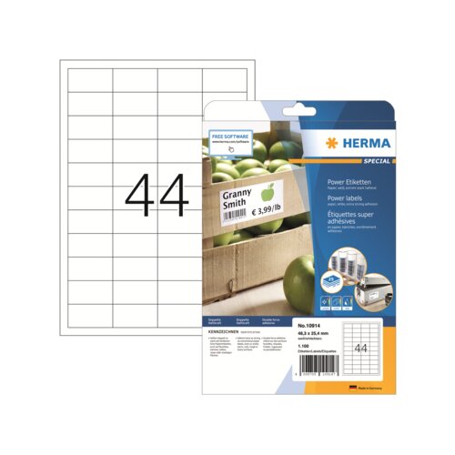 HERMA Haftetikett Power 48,3 x 25,4 mm (B x H)