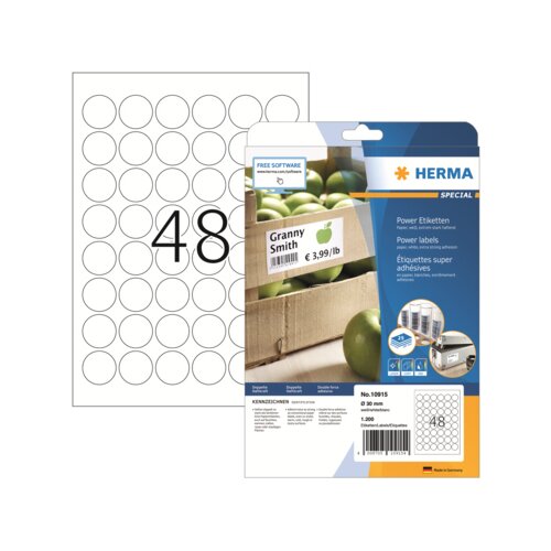 HERMA Haftetikett Power 30 mm