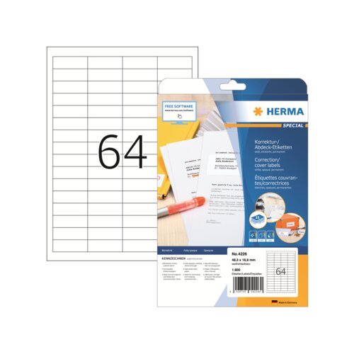HERMA Universaletikett SPECIAL 48,3 x 16,9 mm (B x H)
