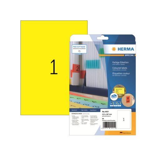 HERMA Universaletikett SPECIAL 210 x 297 mm (B x H)
