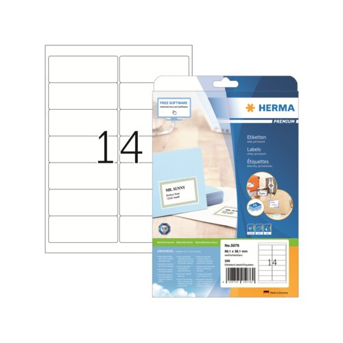 HERMA Adressetikett PREMIUM 99,1 x 38,1 mm (B x H)