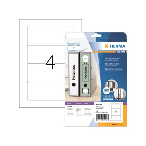 HERMA Ordnerrückenetikett breit/kurz 61 x 157 mm (B x H)