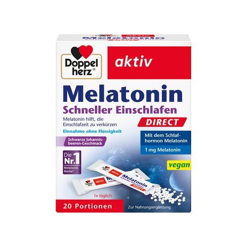 Doppelherz Nahrungsergänzungsmittel aktiv Melatonin Schneller Einschlafen DIRECT