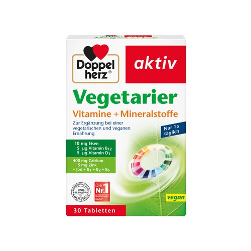 Doppelherz Nahrungsergänzungsmittel aktiv Vegetarier Vitamine + Mineralstoffe