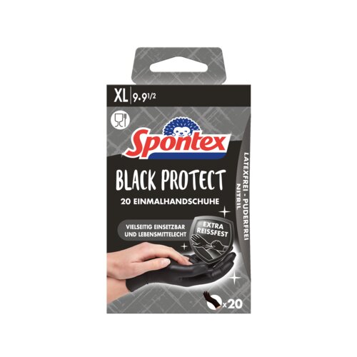 Spontex Einweghandschuhe Black Protect
