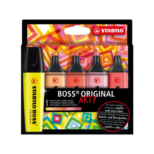 STABILO® Textmarker BOSS® ORIGINAL ARTY 5 St./Pack.