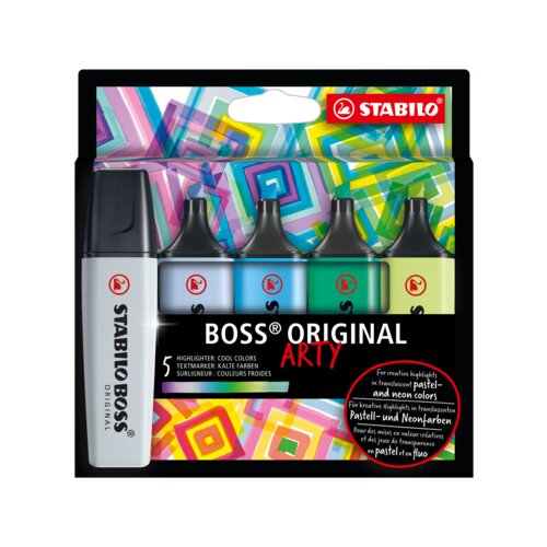 STABILO® Textmarker BOSS® ORIGINAL ARTY 5 St./Pack.