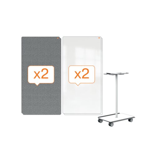 Nobo® Multifunktionstafel Move & Meet Vollsystem