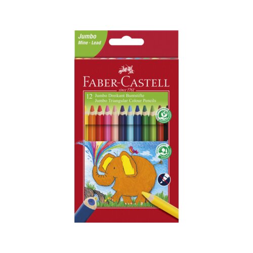 Faber-Castell Buntstift Triangular Jumbo 12 St./Pack.