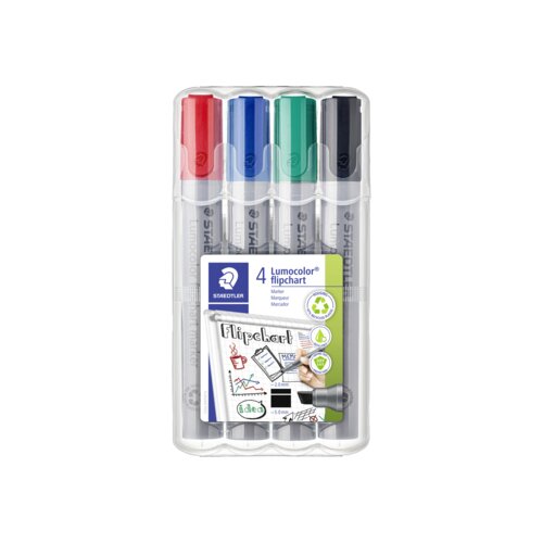 STAEDTLER® Flipchartmarker Lumocolor® 356 2-5 mm 4 St./Pack.