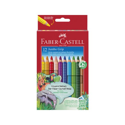 Faber-Castell Buntstift Jumbo GRIP 12 St./Pack.