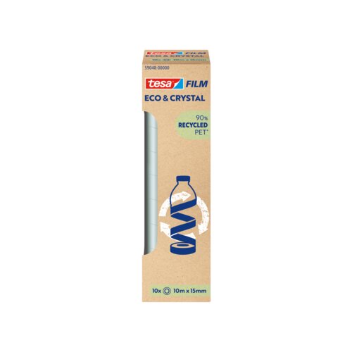 tesa® Klebefilm Eco & Crystal 15 mm x 10 m (B x L) 10 St./Pack.