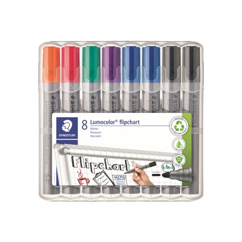 STAEDTLER® Flipchartmarker Lumocolor® 356 2 mm 8 St./Pack.