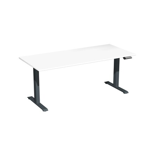 Geramöbel Schreibtisch Elevate Basic 1.800 x 730-1.230 x 800 mm (B x H x T) anthrazit